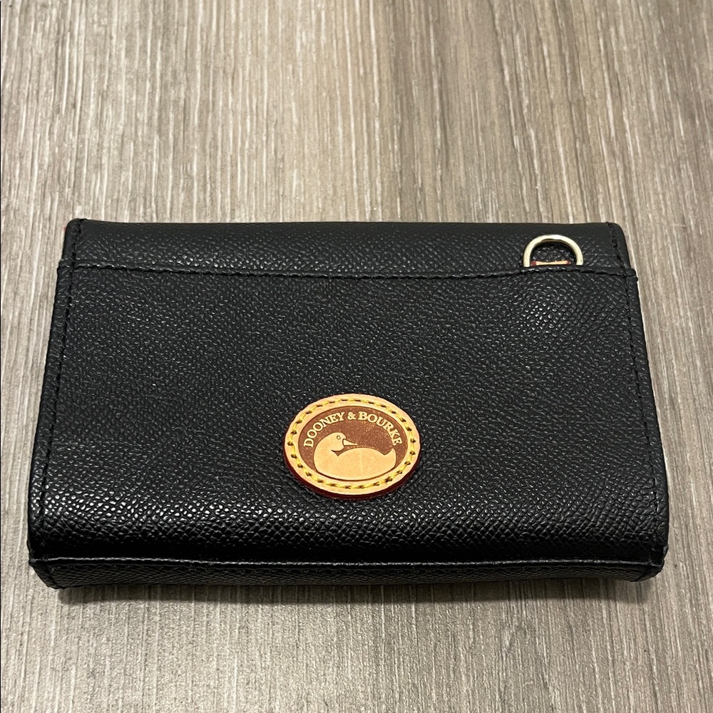 Dooney & Bourke Black Pebble Leather Clutch